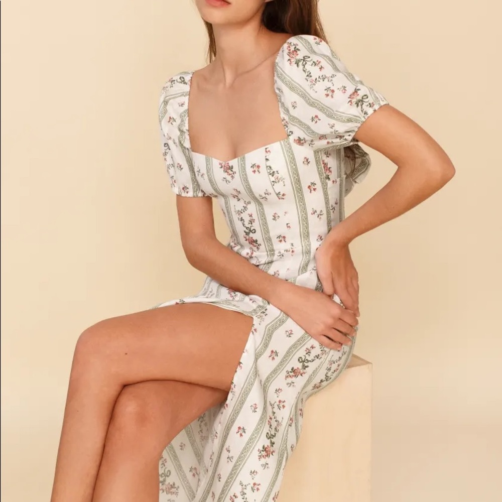 Reformation Denver Dress in Heath, size 2